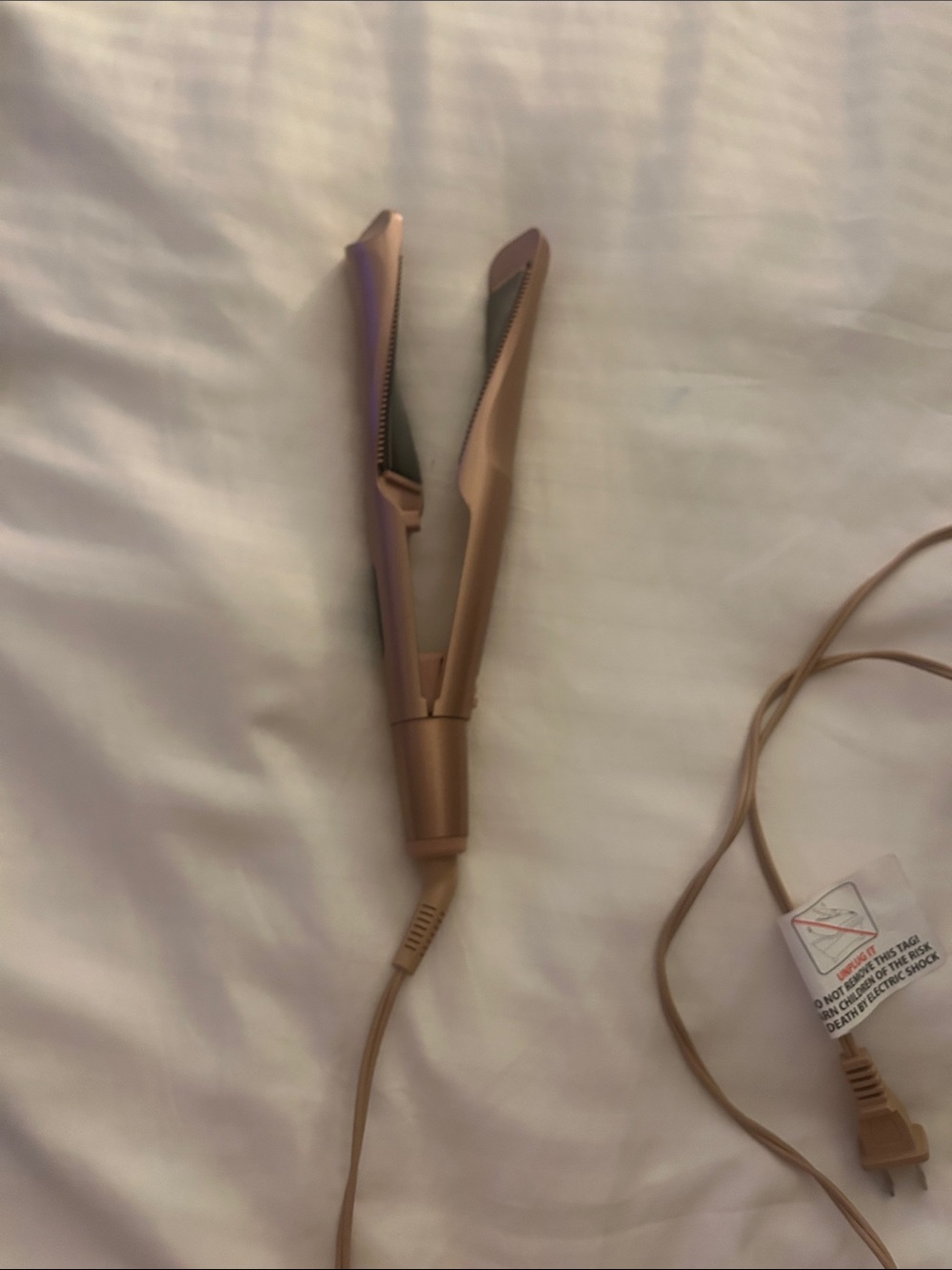 Rose  Gold Iron Hair Straightener and Curler